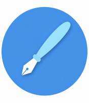 A ink-pen icon to portray the subject of English